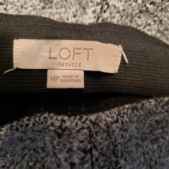 Loft MP PM Women's Gray Soft Fleece Seamed Flippy Swing A Line Skirt - Picture 5 of 6